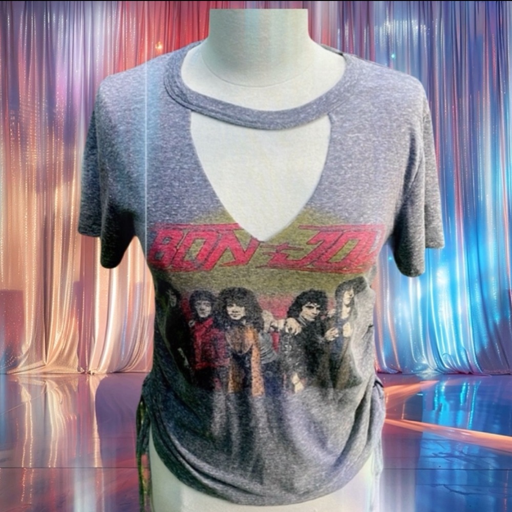 BON JOVI SEXY RETRO 80s CONCERT T / TEE SHIRT - S 🔥🤘